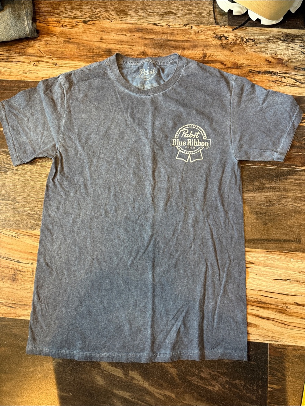 Pabst Blue Ribbon PBR Support Your Local Bartender Graphic T-Shirt Gray Small